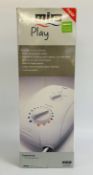 A MIRA PLAY 9.5 KW 240V ELECTRIC SHOWER CONTROL AND FITTINGS (BOXED).