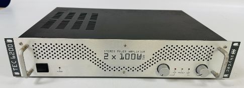 SKYTEE TEC6200 STEREO POWER AMPLIFIER 2 X 100 WRMS - SOLD AS SEEN.