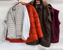 LADIES CLOTHING TO INCLUDE 2 X SIZE 16 LADIES BARBOUR COATS,