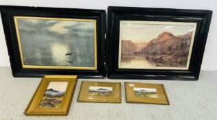 TWO VINTAGE FRAMED PRINTS TITLED 
