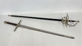 TWO DECORATIVE SWORDS.