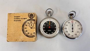 2 X VINTAGE STOP WATCHES,