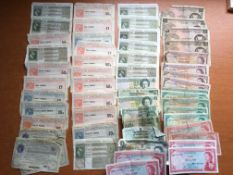 BANKNOTES: A SELECTION OF OVERSEAS TO INCLUDE EAST CARIBBEAN CURRENCY AGENCY, CYPRUS (TATTY),