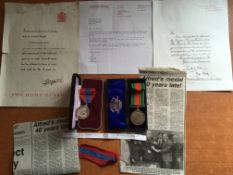 MEDALS: IMPERIAL SERVICE MEDAL QE2 'DEI GRATIA' TYPE NAMED TO ALFRED WILLIAM HARVEY,