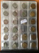 COINS: ALBUM OF MIXED COINS, SELECTION 2023-2024 COLLECTABLE 50p IN CHANGE CHECKER WALLETS ETC.