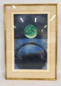 A FRAMED AND MOUNTED MID CENTURY ARTISTS PROOF TITLED 