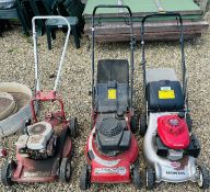 HONDA IZY PETROL DRIVEN ROTARY MOWER (DECK REQUIRES WELDING) ALONG WITH LASER HONDA POWERED ROTARY