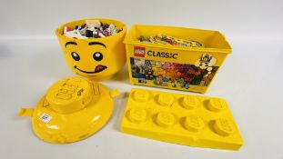 A GROUP OF ASSORTED LEGO IN ORIGINAL STORAGE BOXES.