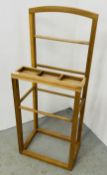 MODERN OAK VANITY STAND.