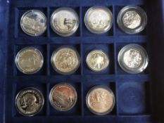 COINS: WESTMINSTER THE WORLD AT WAR SILVER PROOFS IN CASE, USA 1993 D. DAY DOLLAR, ISLE OF MAN D.