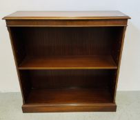 REPRODUCTION MAHOGANY FINISH BOOKCASE.