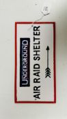 (R) UNDERGROUND AIR RAID SIGN-ALLY.