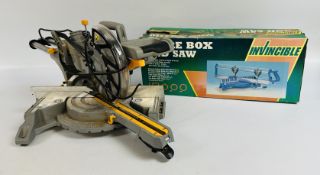 A TITAN CIRCULAR SAW MODEL TTB794MSW + INVINCIBLE MITRE BOX AND SAW (BOXED).