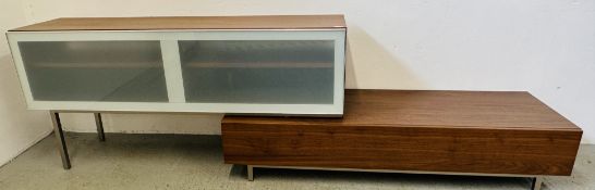 BOCONCEPT MEDIA STORAGE UNIT (ADJUSTABLE), W 252 X D 49 X H 73.5CM.