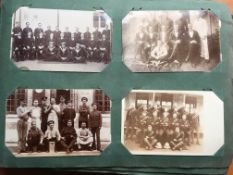 ALBUM WITH AN ORIGINAL COLLECTION, GOOD SELECTION PRE WWI NORFOLK REGIMENT RPs (APPROX 40),