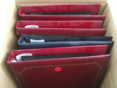 CANADA: BOX WITH 1937 TO 2012 MINT COLLECTION AND 1937-95 USED COLLECTION IN FOUR BINDERS.