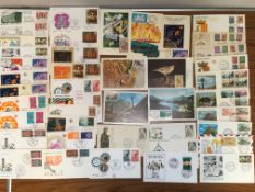 ANDORRA: SMALL BOX WITH SPANISH AND FRENCH FIRST DAY AND OTHER COVERS,