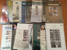 GB: FILE BOX WITH ROYAL MAIL 'COMMEMORATIVE' SHEETS 2008-2018 NOT COMPLETE BUT INCLUDES SOME