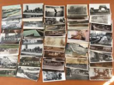 PACKET OF MIXED SUFFOLK CHURCHES, GENERAL VIEWS, MANY RPs, VILLAGES ETC. (100).