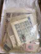 FILE BOX WITH COMMONWEALTH IN PACKETS, FOLDERS SHEET FILE ETC, MUCH MINT INCLUDING LARGE BLOCKS,