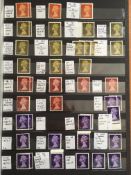 GB: 1967-70 PRE DECIMAL MACHINS SPECIALISED COLLECTION VIRTUALLY ALL MNH, HEADS, GUM,