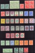 GB: 1902-13 EDWARDS MINT SELECTION WITH VALUES TO 1/- (2), HARRISON PRINTINGS,