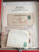 GB: FILE BOX WITH A SPECIALISED COLLECTION POSTAL STATIONERY LETTER CARDS, REGISTERED ENVELOPES,