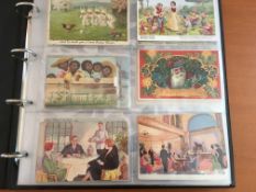 LARGE ALBUM OF MIXED SUBJECT CARDS, GRUSS AUS,