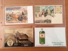 A COLLECTION OF ADVERTISING CARDS, POSTER TYPES, SHERRY-LAND, GIVE-AWAYS, CWS TEA, ODGDENS, FRYS,