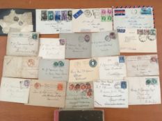SMALL MIXED LOT COVERS, STATIONERY ETC INCLUDING GB 1898 ENV.