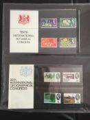 GB: 1964-72 COLLECTION OF PRESENTATION PACKS INCLUDING 1964 GEOGRAPHICAL, BOTANICAL,