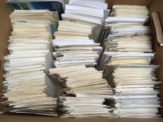 DENMARK: BOX WITH A VAST ACCUMULATION OF COVERS, CARDS, STATIONERY, FIRST DAY COVERS, POSTMARKS ETC,