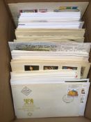 BOX WITH c1950s-2003 FIRST DAY AND OTHER COVERS, BALTIC STATES, HUNGARY, CZECH, ROMANIA ETC.