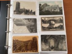 LARGE ALBUM SUFFOLK OLDER CARDS K-R, MANY CHURCHES, KELSALE, LAVENHAM, LEISTON, MELTON, MELLIS RP,