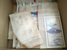 BOX WITH COMMONWEALTH c1980s-90s NEW ISSUES IN PACKETS AND ON CARDS AS RECEIVED.