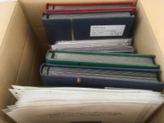 BOX WITH GREENLAND, ALAND AND FAROES MAINLY MINT COLLECTION IN FOUR GOOD STOCKBOOKS,