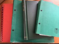 GB: BOX WITH 1953-70 COMMEMS IN ALBUM, SHEET FOLDERS AND LOOSE, MANY LARGE BLOCKS,