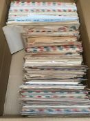 USA: BOX WITH AN EXTENSIVE RANGE POSTAL STATIONERY CARDS, ENVELOPES ETC, USED AND UNUSED,