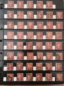GB: BINDER WITH QV TO KG6 MAINLY USED FROM 1841, 1d PLATES TO 224 WITH A FEW CDS CANCELS, 1879 ENV.
