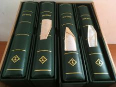 GB: BOX WITH 2007-20 MNH COLLECTION IN FOUR LIGHTHOUSE HINGELESS PRINTED ALBUMS, MACHINS, COMMEMS,