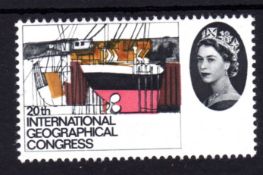 GB: 1964 GEOGRAPHICAL 4d MISSING VIOLET OG. SG 652a.
