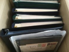 AUSTRALIA: BOX WITH A COLLECTION TO ABOUT 1972 IN THREE PLYMOUTH AND ONE OTHER ALBUM,