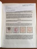 GB: ALBUM WITH A COLLECTION POSTAL STATIONERY 1d PINK ENVELOPES 1841-83, UNUSED, USED,