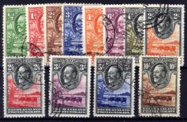 BECHUANALAND: 1932 SET MAINLY CDS USED, 10/- WITH A SHORT PERF. SG 99-110.