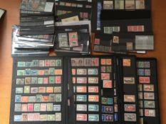 FILE BOX COMMONWEALTH ON HAGNERS AND STOCKCARDS NEWFOUNDLAND, INDIA, ASCENSION,