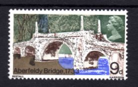 GB: 1968 BRIDGES 9d MNH MISSING GOLD, SG 764a.
