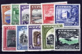 CYPRUS: 1934 SET MNH, VERY FINE, SG 133-143.