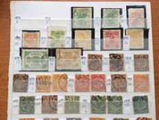 CHINA: FILE BOX WITH A COLLECTION IN A STOCKBOOK, ON STOCKCARDS AND LOOSE, DOWAGER ISSUE FORGERIES,
