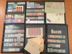 SMALL MIXED LOT WITH CHINA, REVENUES WITH SOUTH AFRICA, GERMANY 1926 AND 1933 FLOWN COVERS,