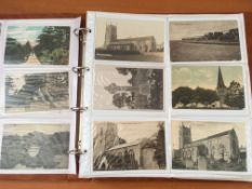 LARGE ALBUM NORFOLK OLDER CARDS F-L, MANY CHURCHES, FELTHORPE RP, HUNSTANTON, HAYNFORD RP, HOLT,